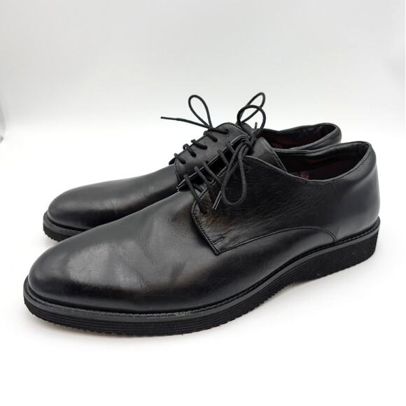Thomas & Vine Latimer Plain Toe Derby Shoes Men's Black Size US14 EU47 - Picture 1 of 14